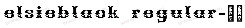 elsieblack regular字体转换